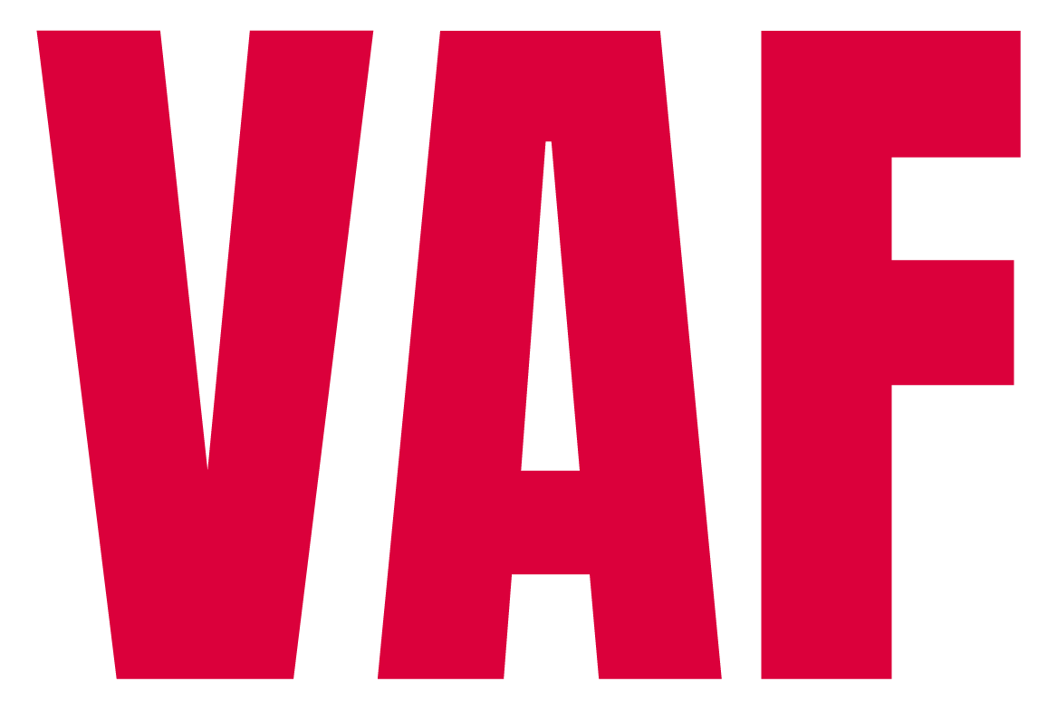 VAF logo kleur zonderachtergrond CMYK voor drukwerk om te printen